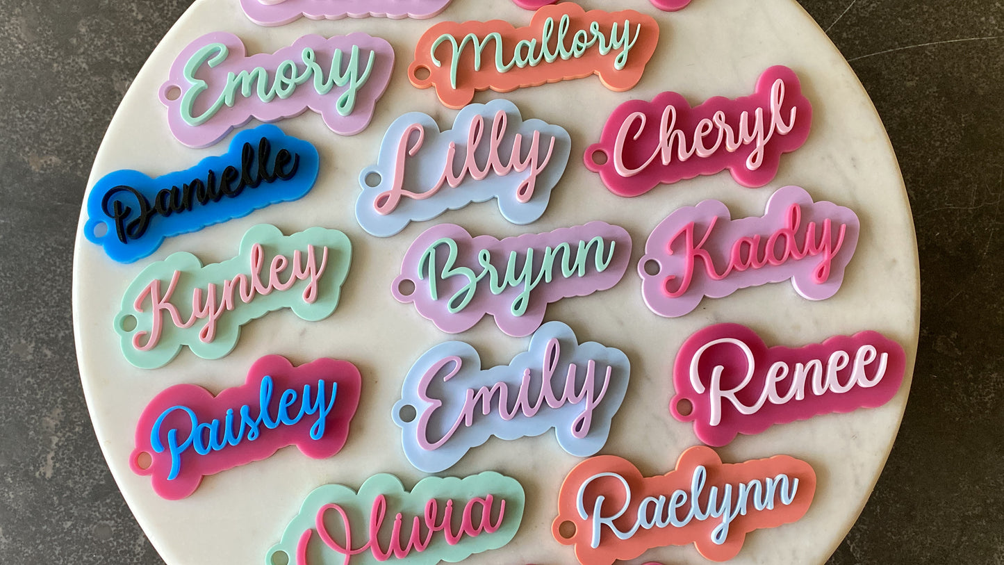 Personalized Acrylic Name Tag