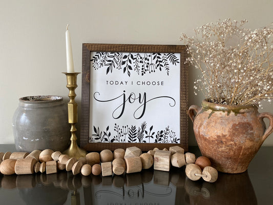 Today I Choose Joy Wooden Sign Home Decor Down Oxford Street