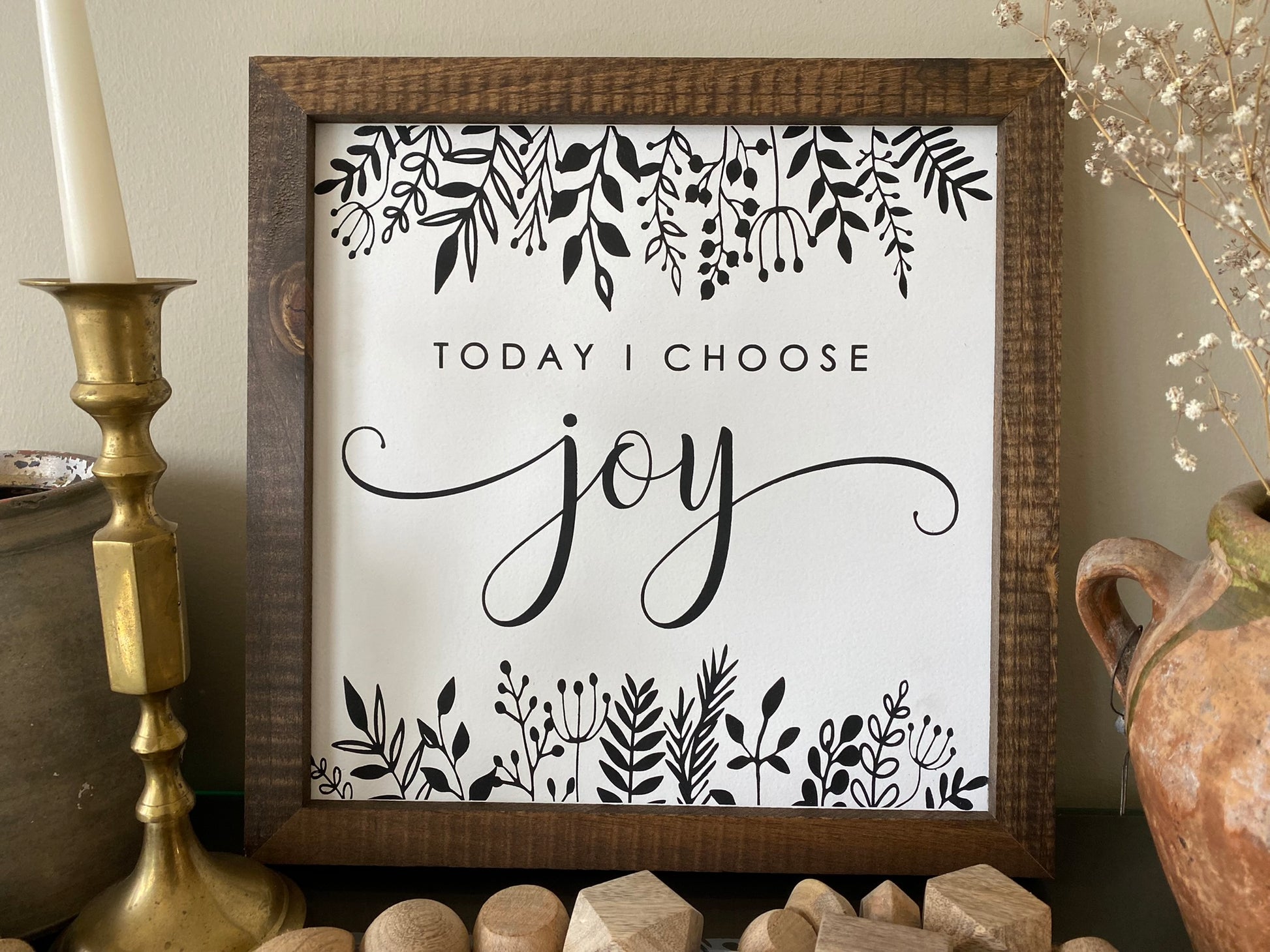 Today I Choose Joy Wooden Sign Home Decor Down Oxford Street